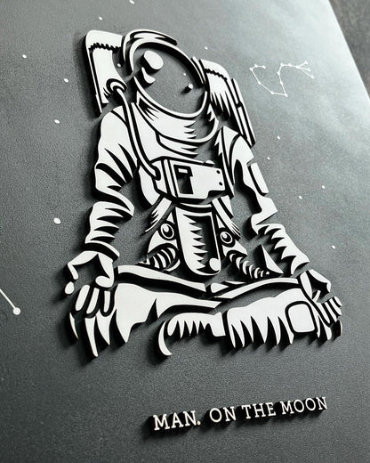 Man & the moon | Cuadros decorativos