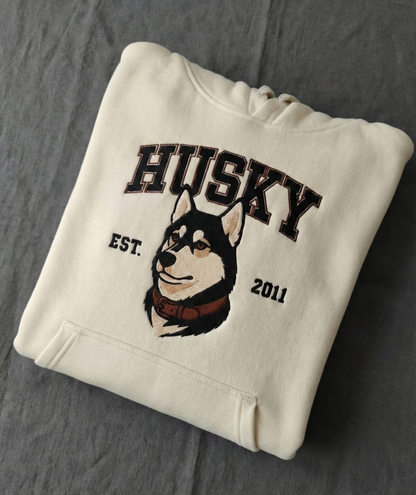 Husky | Sudadera bordada