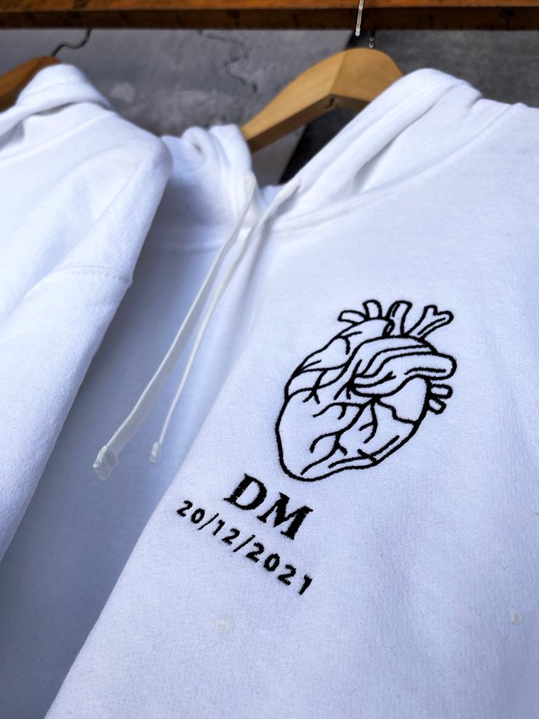 Outline hearts | Par de sudaderas